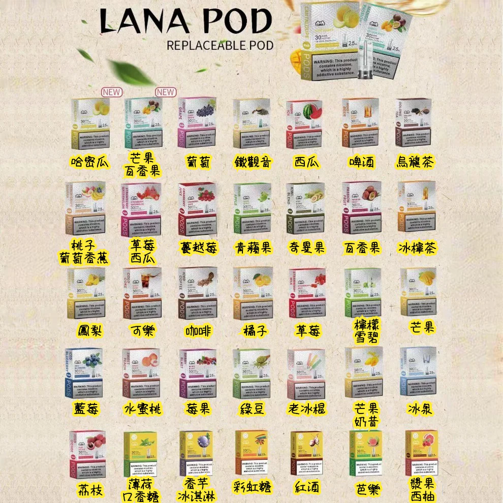 Lana拉娜透明發光煙彈| 2.5ml×3 適配一代主機|綠豆:圖片 2